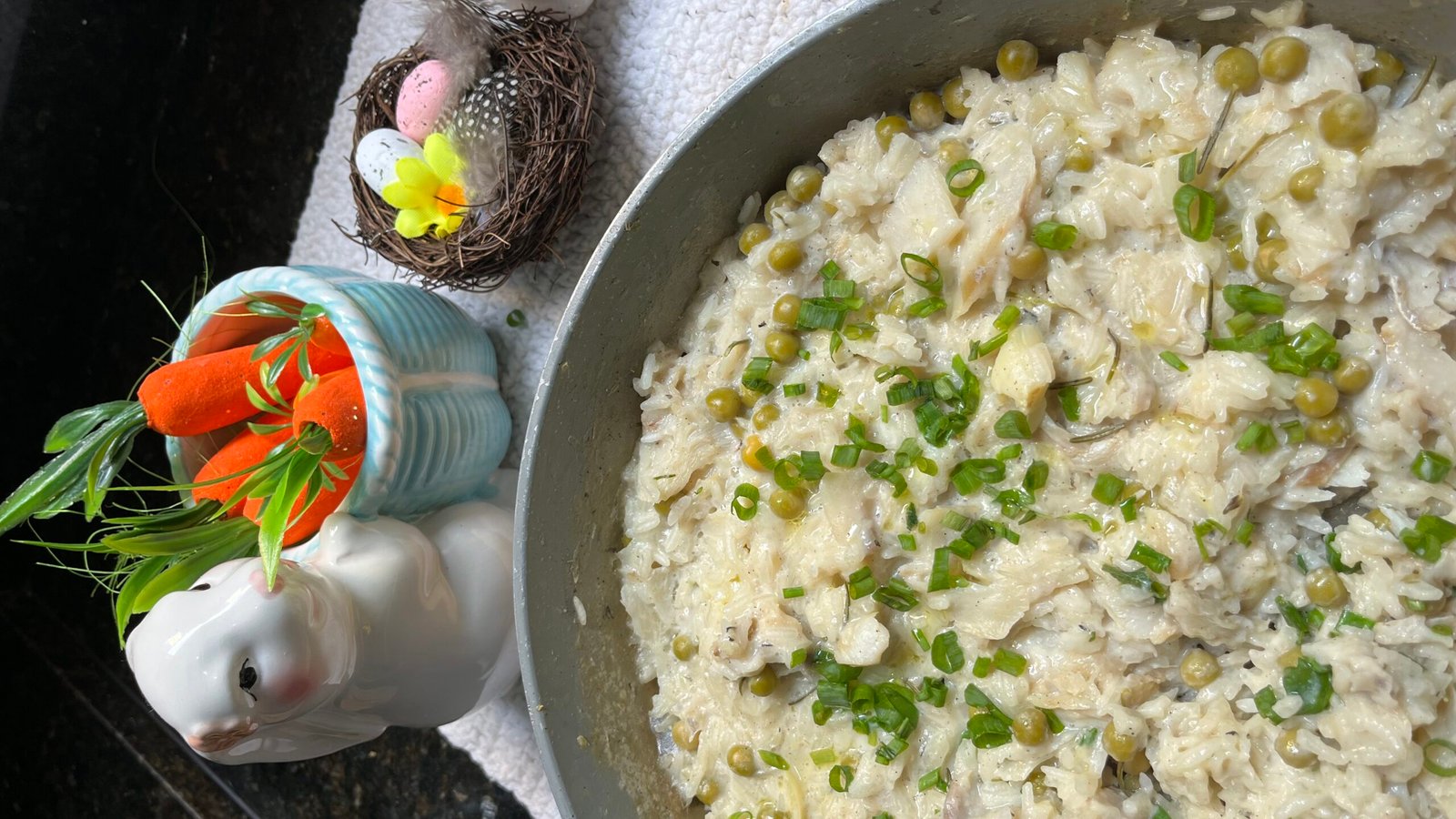 Arroz cremoso de bacalhau